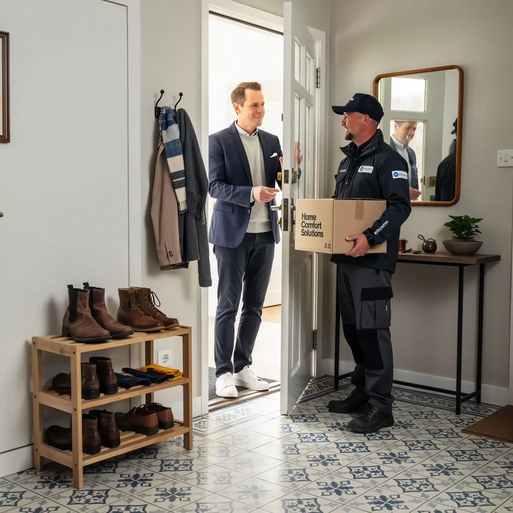 Sfeervolle slaapkamer met rustgevende decoratie en natuurlijke verlichting.